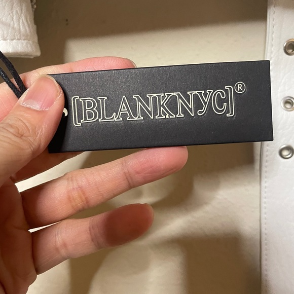 NWT Blank NYC Fresh Start Moto Faux Leather Jacket Size L - Picture 10 of 13